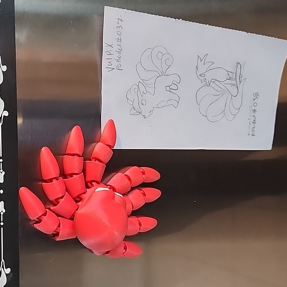 3d Printed Red Clingy Octopus - Picture 5 of 5